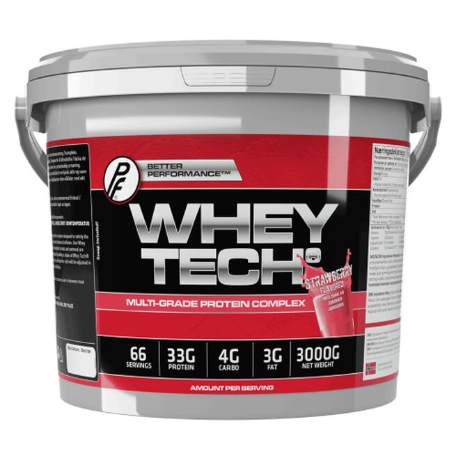 Whey Tech Protein, 3000 g, Jordbaer 