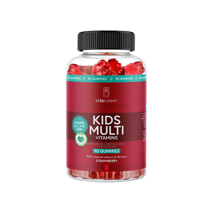 Kids Multivitamin Jordbær 90 st Gummies