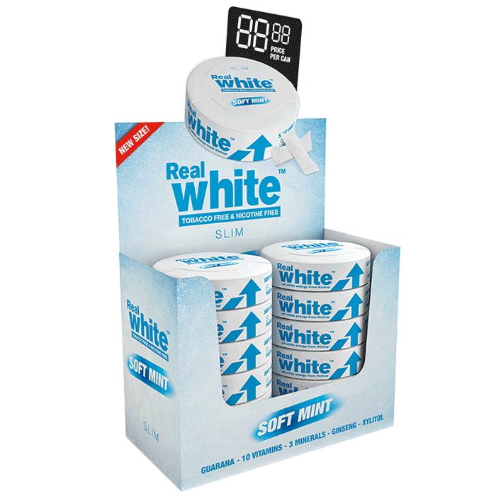 Bilde av 10 X Kickup Real White, Soft Mint Slim, 24 Portionspåsar