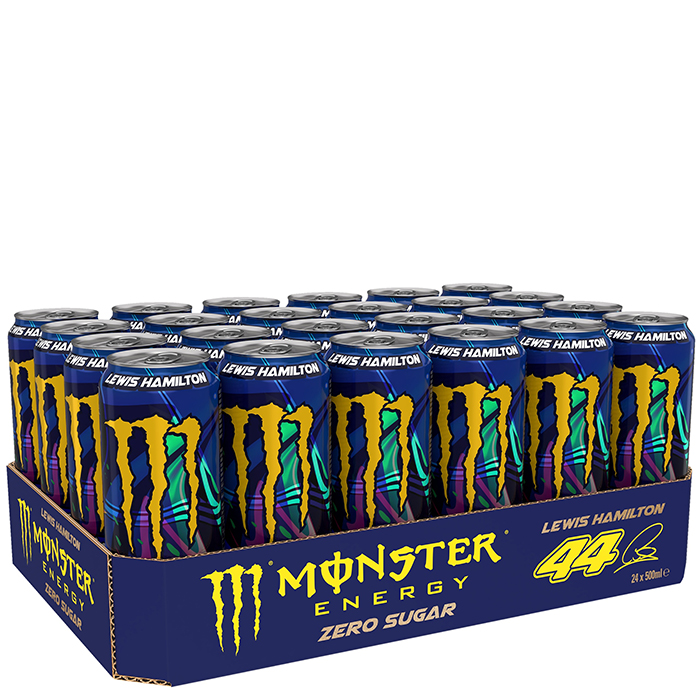 Bilde av 24 X Monster Energy Lewis Hamilton Zero Sugar, 50 Cl
