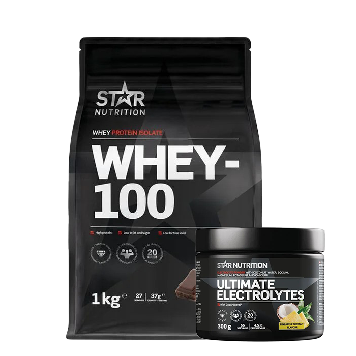 Whey-100 Myseprotein 1 kg + Ultimate Electrolytes 300 g