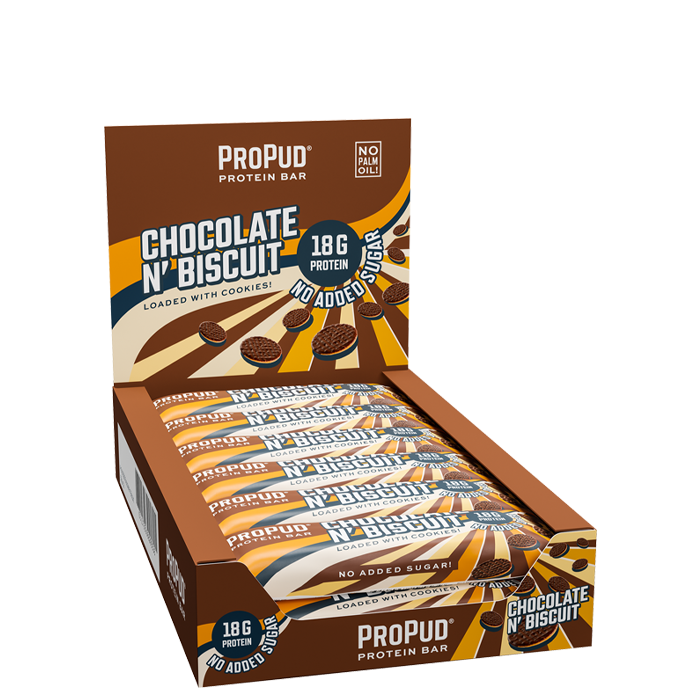 Bilde av 12 X Propud Protein Bar, 55 G, Chocolate N' Biscuit