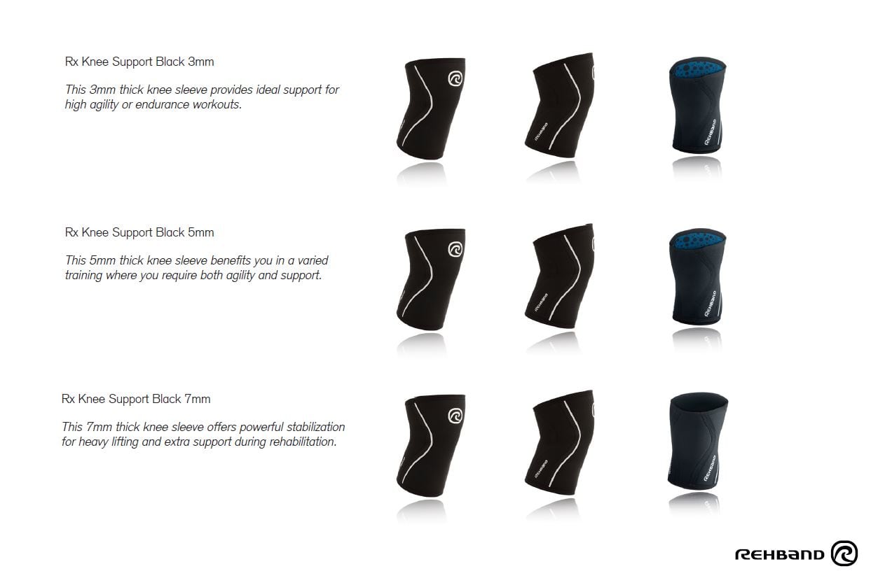 RX Knee Sleeve, 5mm, Black